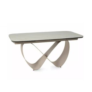 INFINITY Travertine Ceramic Extending Dining Table 160–240cm