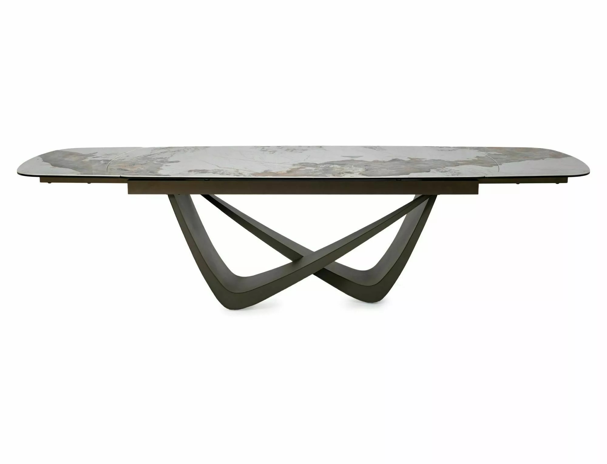 Maranello large ceramic extending dining table fully extended to 290cm