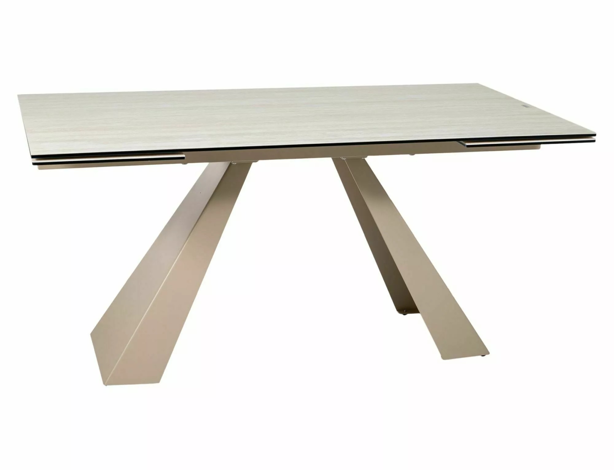 SALVADORE Travertine Beige Extendable Ceramic Dining Table 160–240cm - Image 9