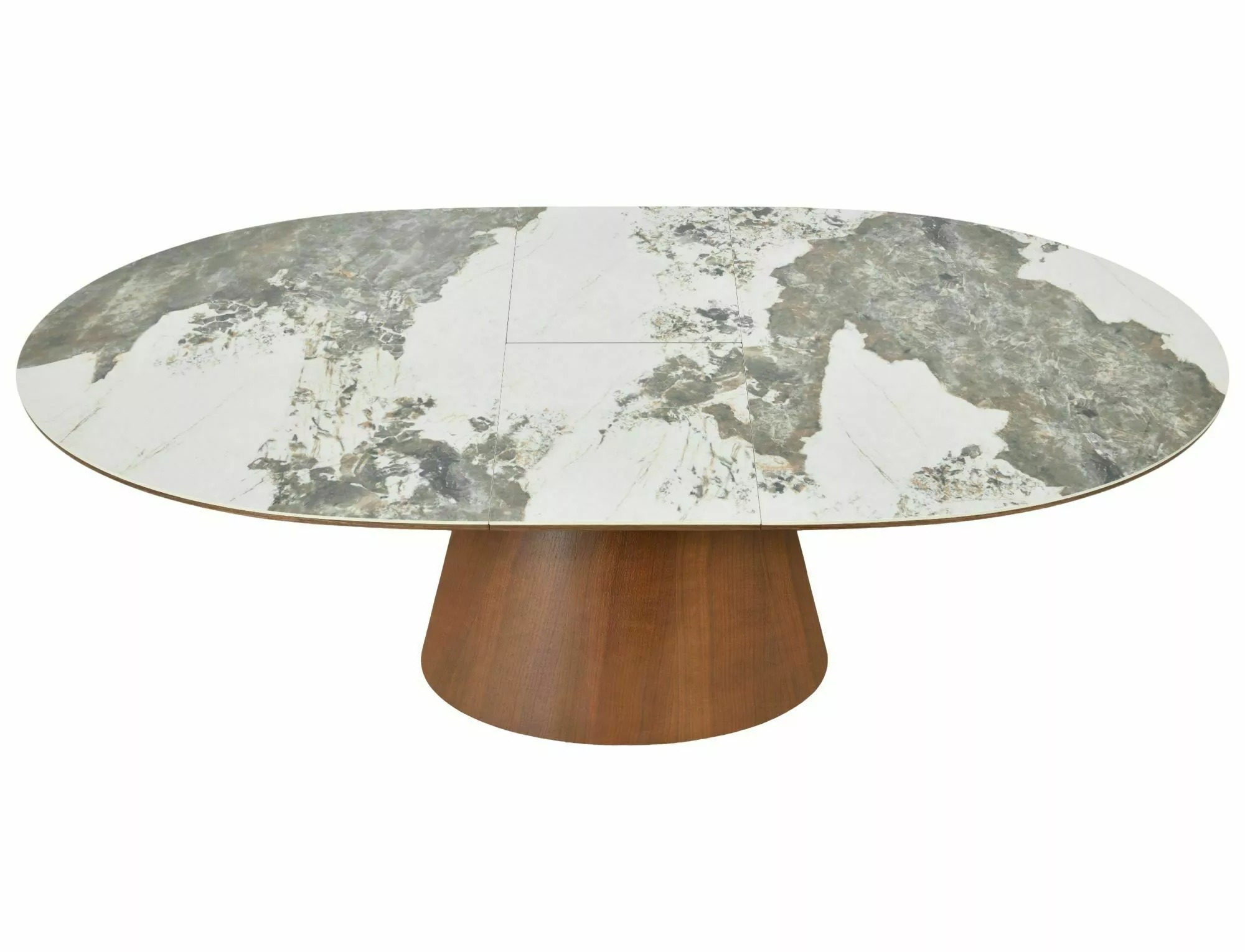 MAROCCO Oval Ceramic Extending Dining Table 160–200cm – Walnut - Image 4