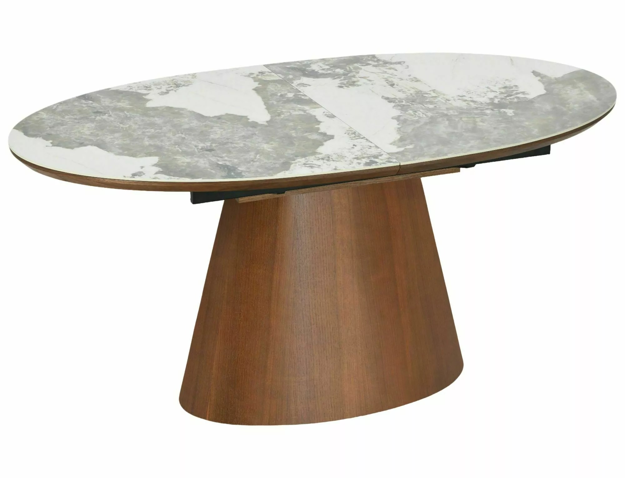 MAROCCO Oval Ceramic Extending Dining Table 160–200cm – Walnut - Image 5