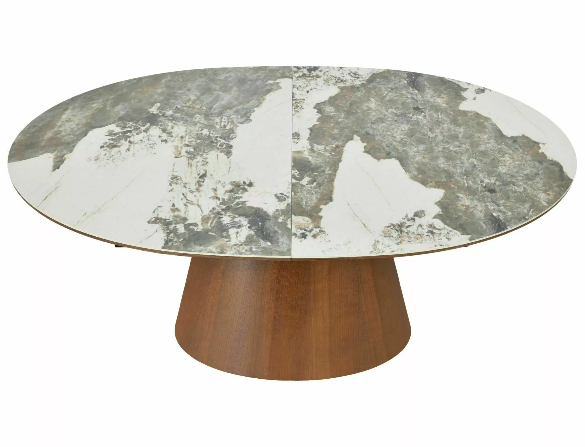 MAROCCO Oval Ceramic Extending Dining Table 160–200cm – Walnut - Image 7