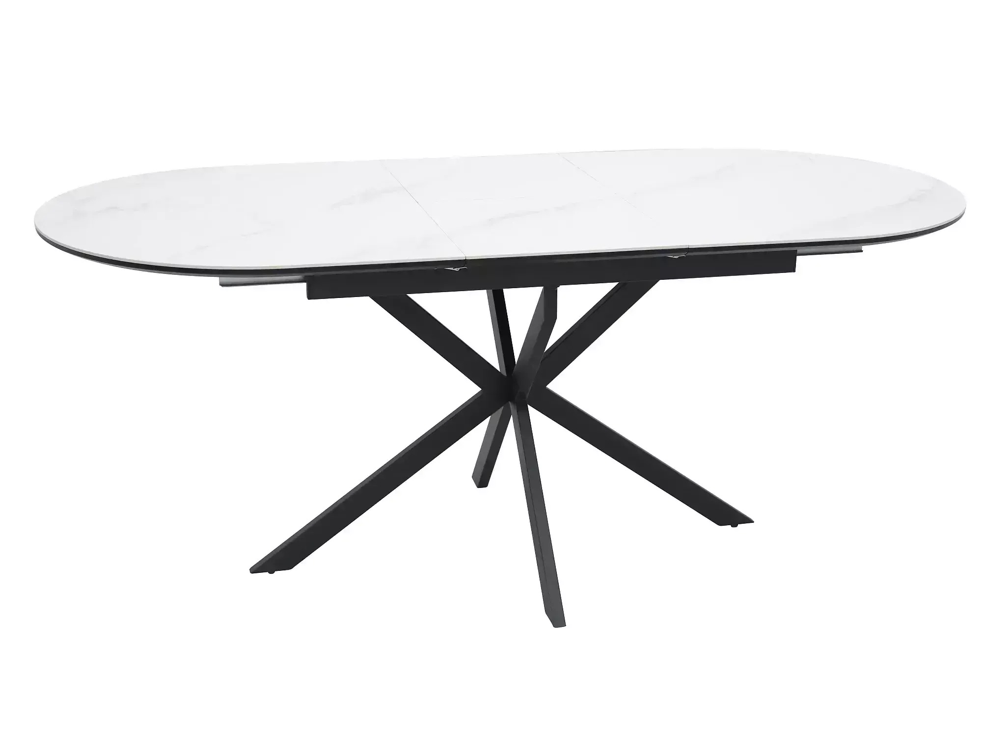 GASTON White Matt Ceramic Extending Dining Table 140–180cm - Image 9