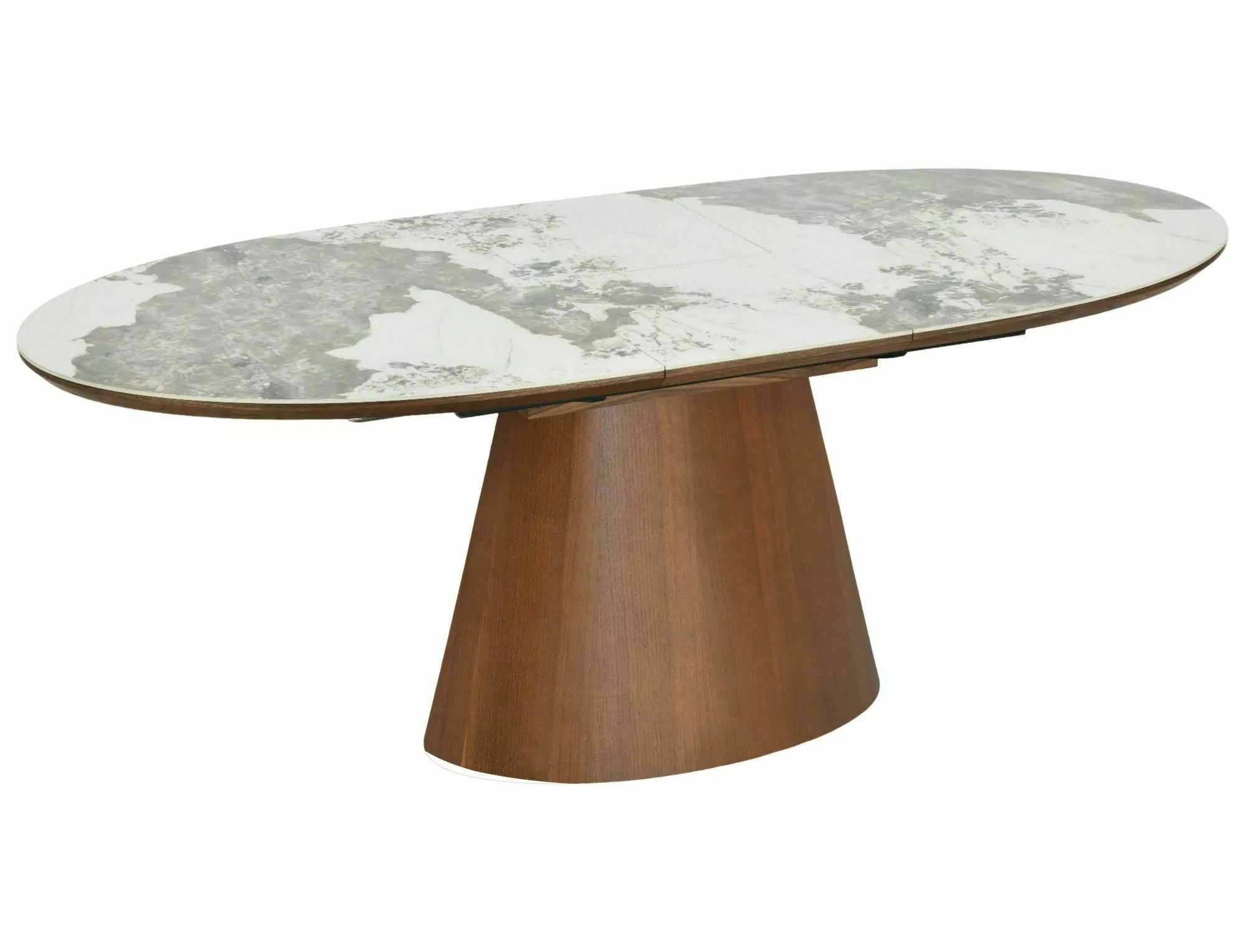 MAROCCO Oval Ceramic Extending Dining Table 160–200cm – Walnut - Image 9