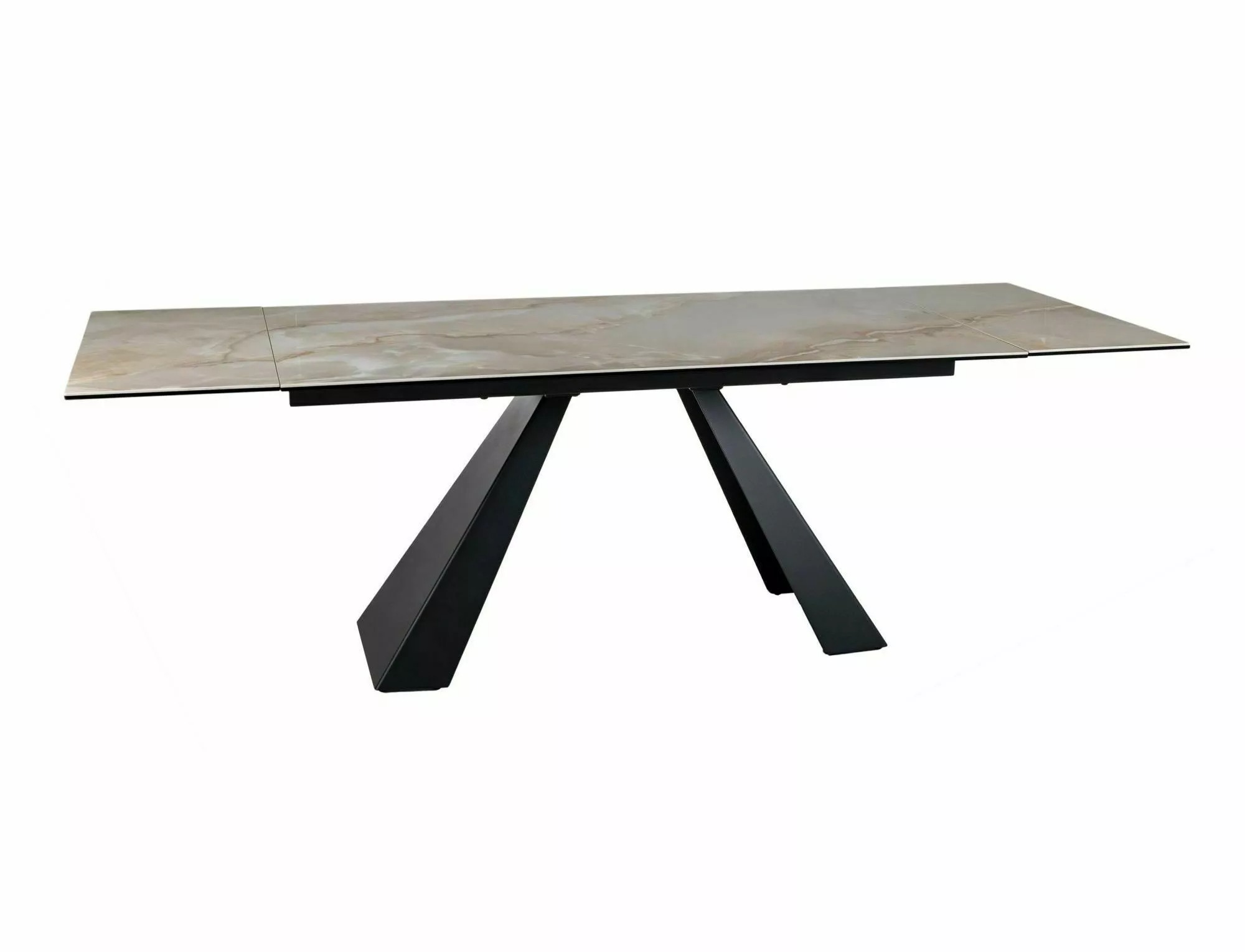 Salvadore Onice Oro Beige extendable dining table dimensions 160 to 240cm